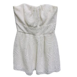 WHBM Sweetheart Organza Knit Fit Flare Skater Cocktail Mini Dress